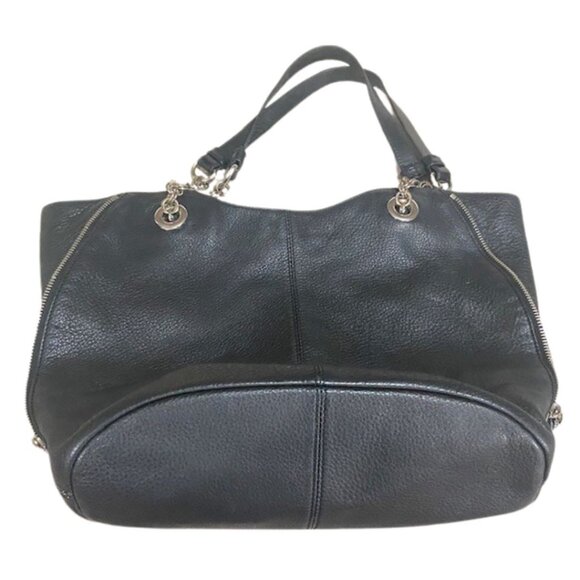 Vince Camuto - Dara, Hobo Style Bag, Genuine Black Leather Handbag, Light Weight - Picture 14 of 16